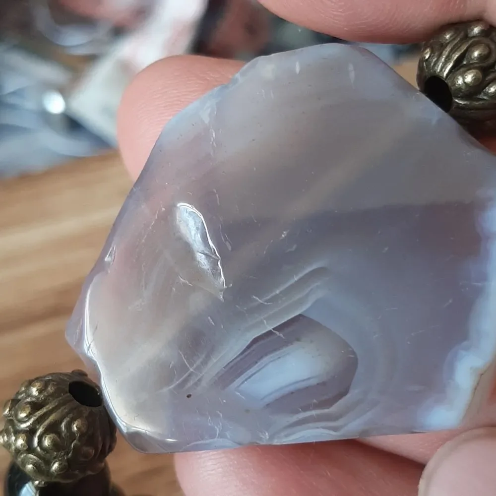 Agate & Smoky Quartz Beaded Stretch Bracelet